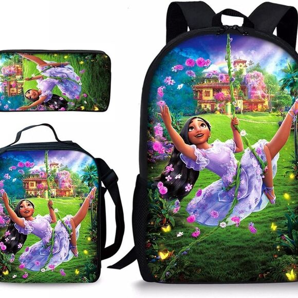 Encanto Backpack with  Lunch Box and pencil case pouch   3 pc set  NEW - Picture 6 of 6